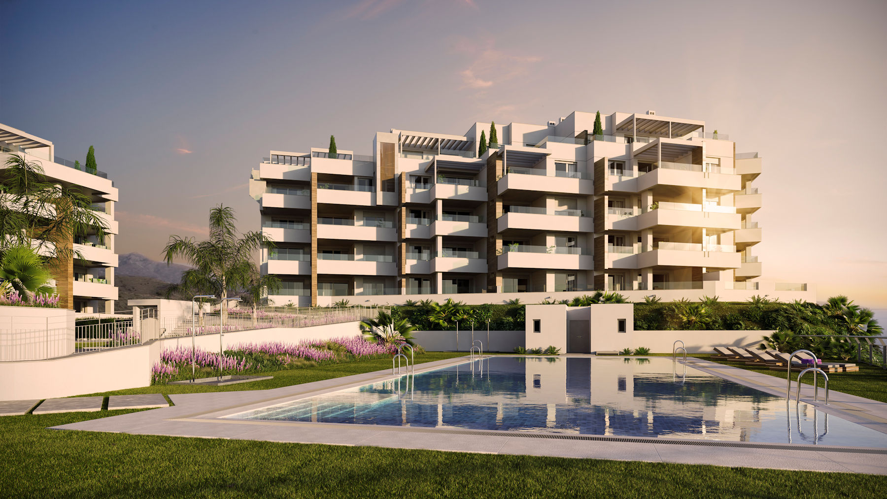 Luxury apartments under construction between Torrox Costa and Nerja


